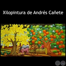 Alzaprima - Xilopintura de Andrés Cañete